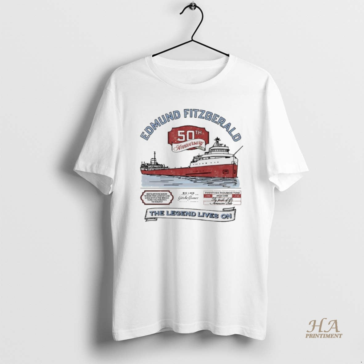 Official Edmund Fitzgerald 50th Anniversary The Legend Lives On T-Shirts, Hoodie, Sweatshirt | InkNestWear.com