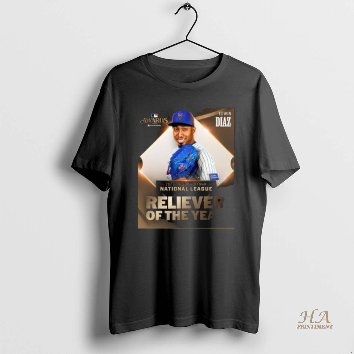 Official Edwin Diaz 2025 Nl Reliever Of The Year T-Shirts, Hoodie, Sweatshirt | InkNestWear.com