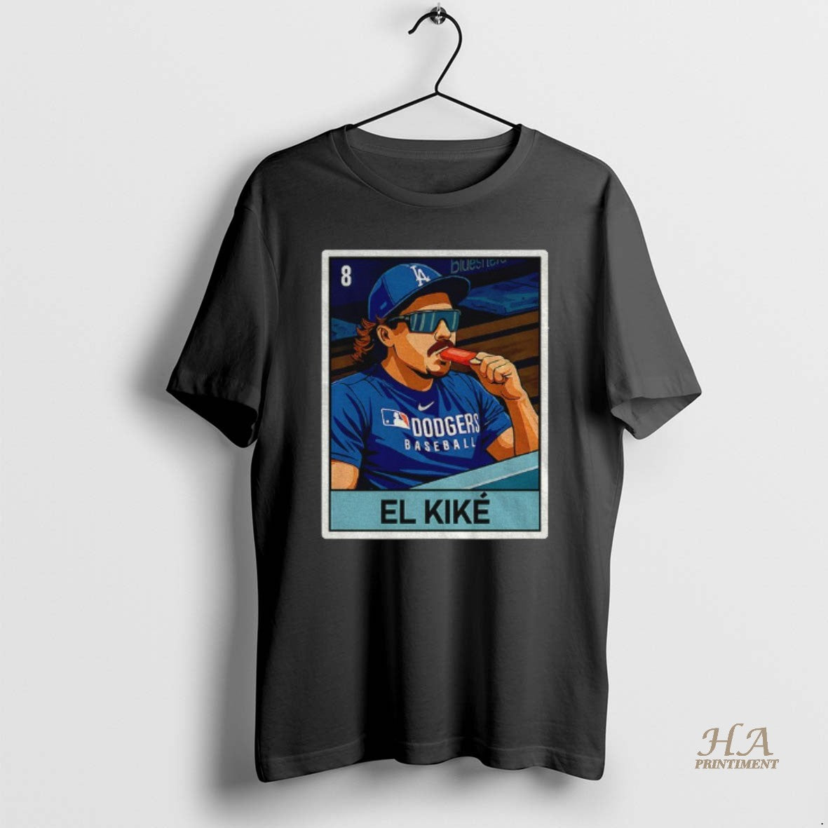 Official El Kike Enrique Hernandez Eat Hot Dog Los Angeles Dodgers Mlb Baseball 2025 Card T-Shirts, Hoodie, Sweatshirt