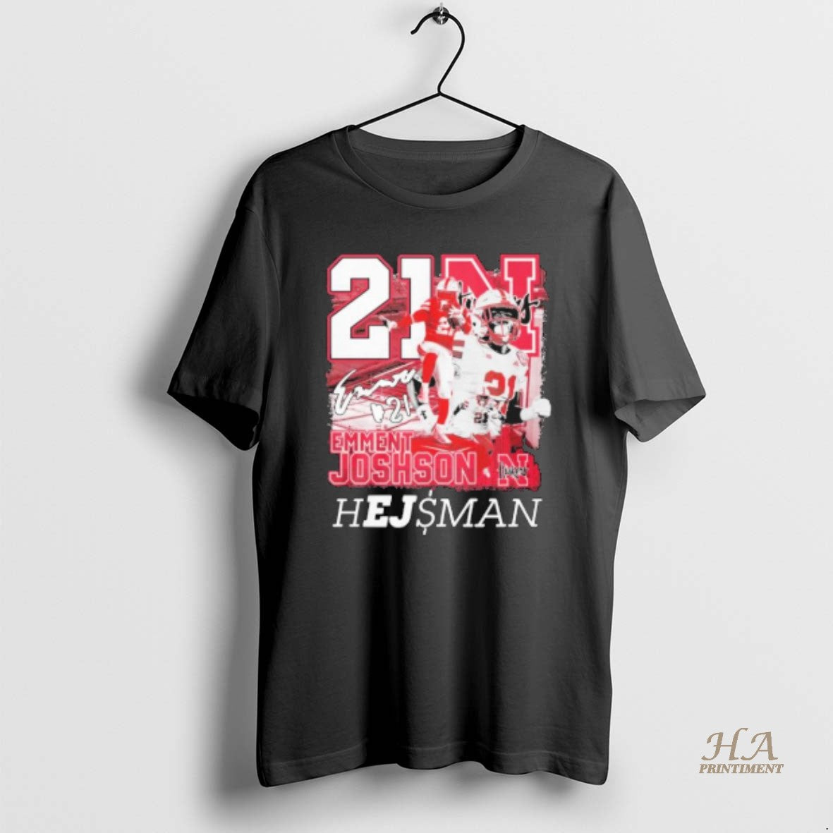 Official Emmett Johnson Nebraksa Heisman Signatrue T-Shirts, Hoodie, Sweatshirt | InkNestWear.com