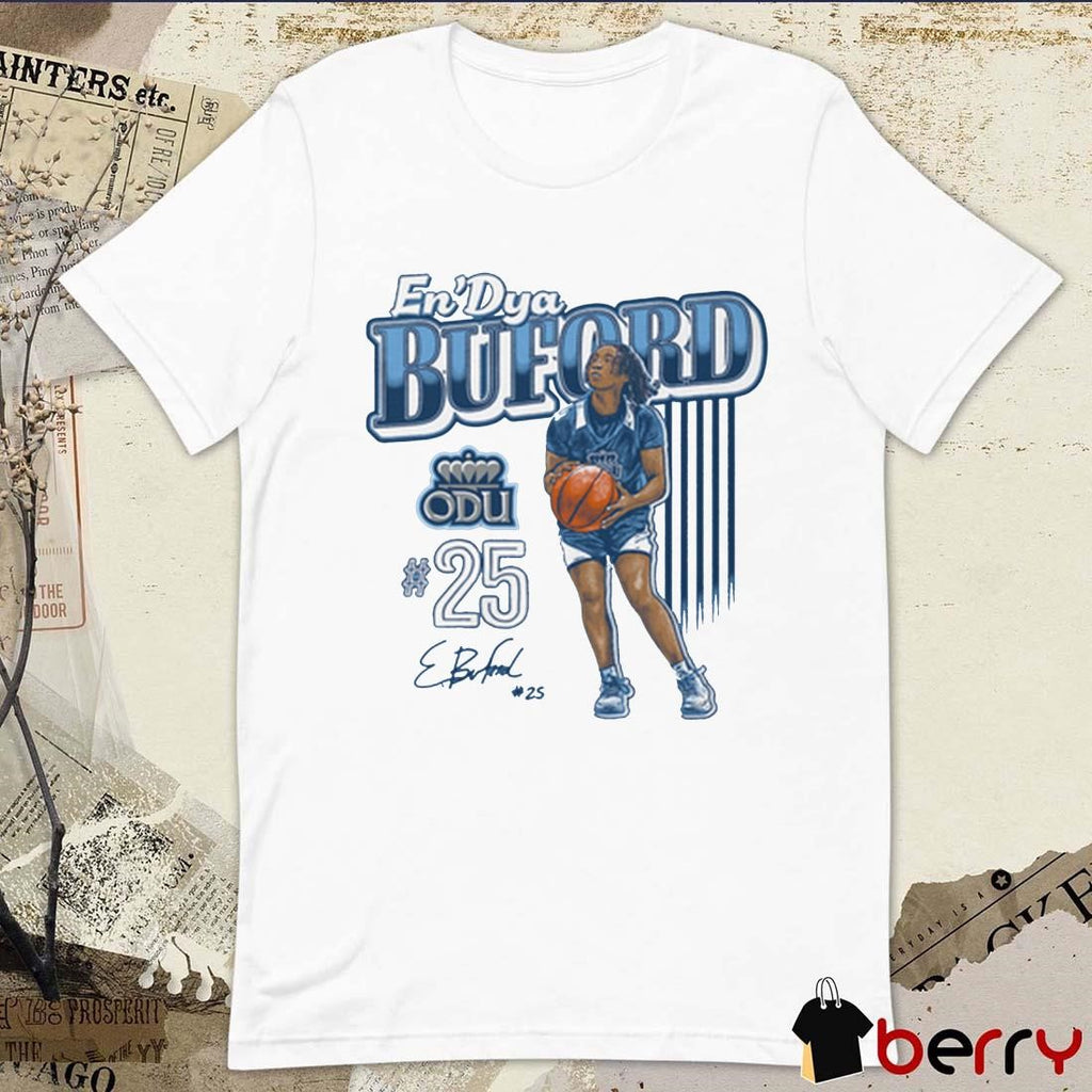 En’Dya Buford 25 Old Dominion Monarchs Carolina Classics Graphic Signature t-shirt