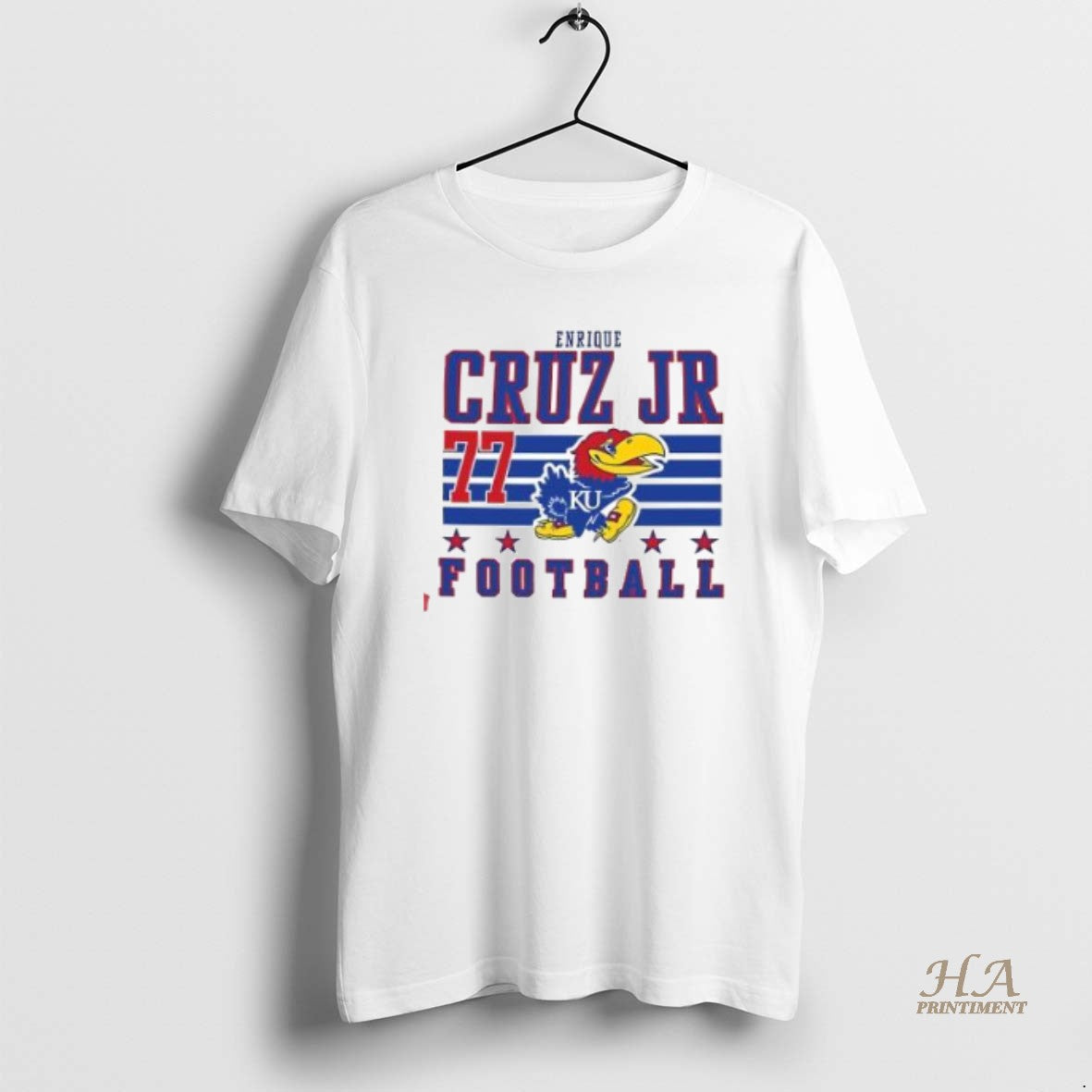 Official Enrique Cruz Jr Kansas Jayhawks White Football T-Shirts, Hoodie, Sweatshirt | InkNestWear.com