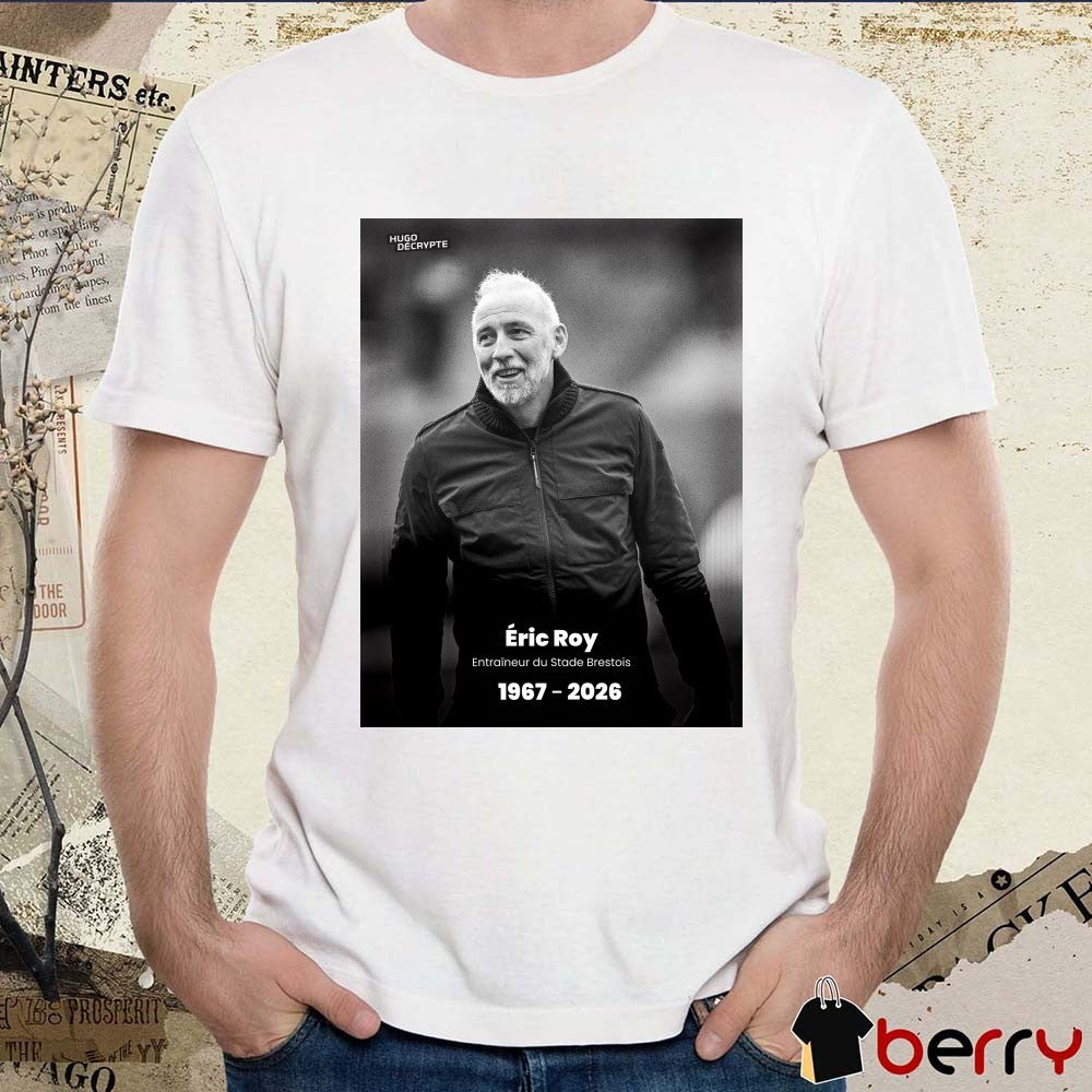 Éric Roy Entraîneur du Stade Brestois 1067 – 2026 HugoDécrypte Sport Poster t-shirt