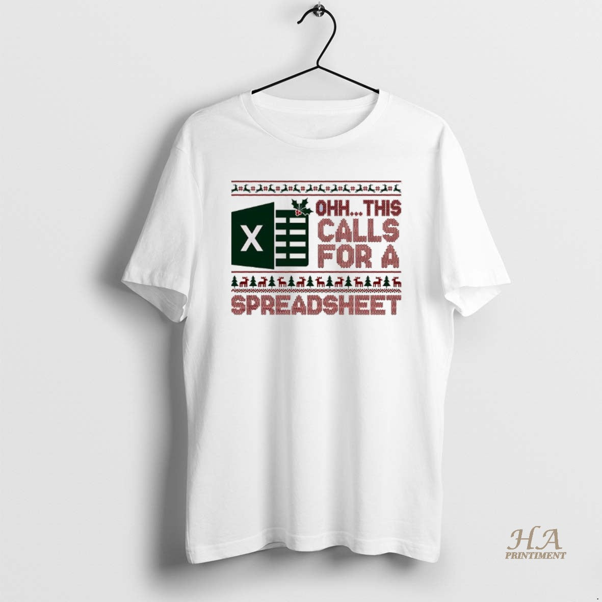 Official Excel Ohh This Calls For A Spreadsheet Christmas Ugly T-Shirts, Hoodie, Sweatshirt | InkNestWear.com