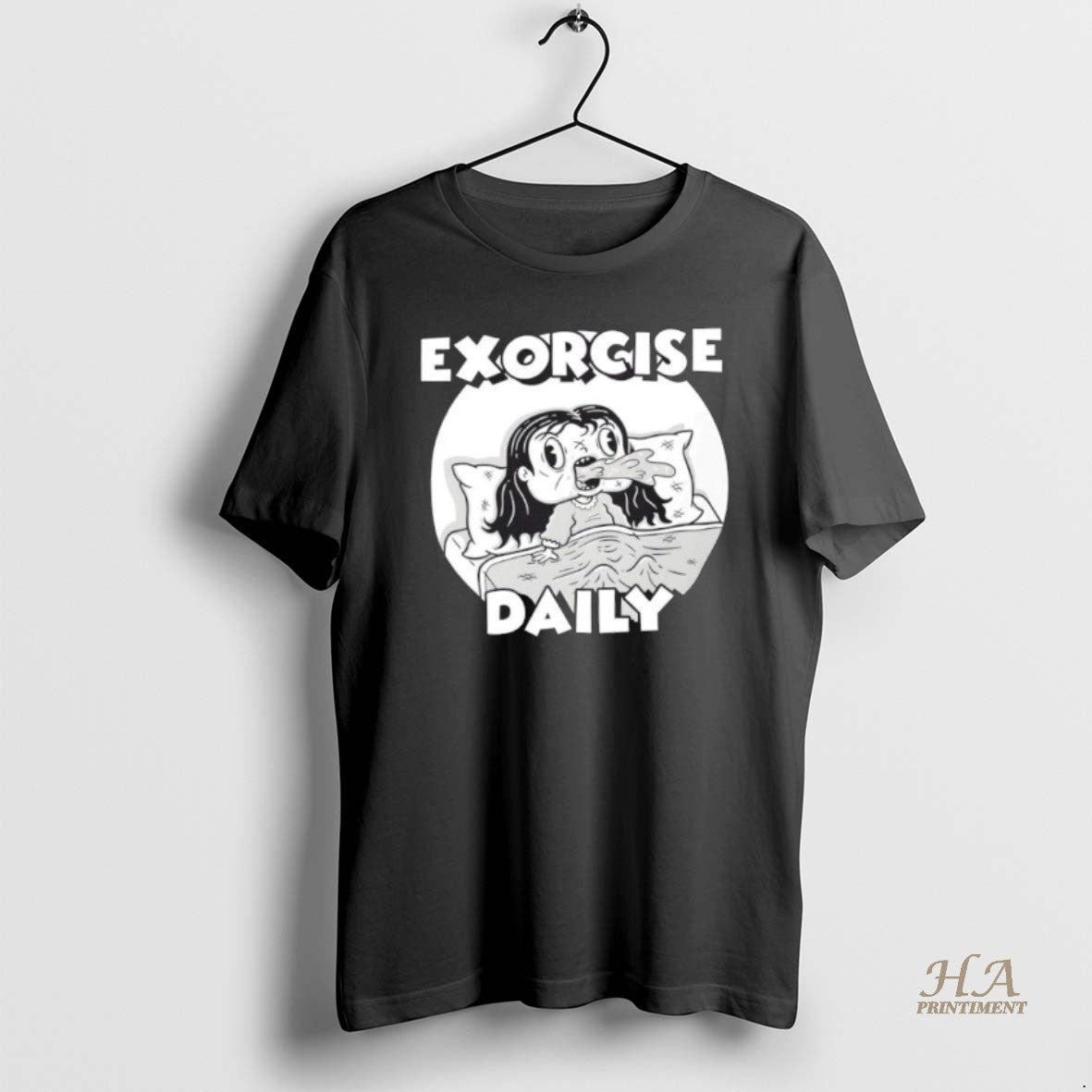 Official Exorcise Daily Cartoon Horror Parody T-Shirts, Hoodie, Sweatshirt | InkNestWear.com