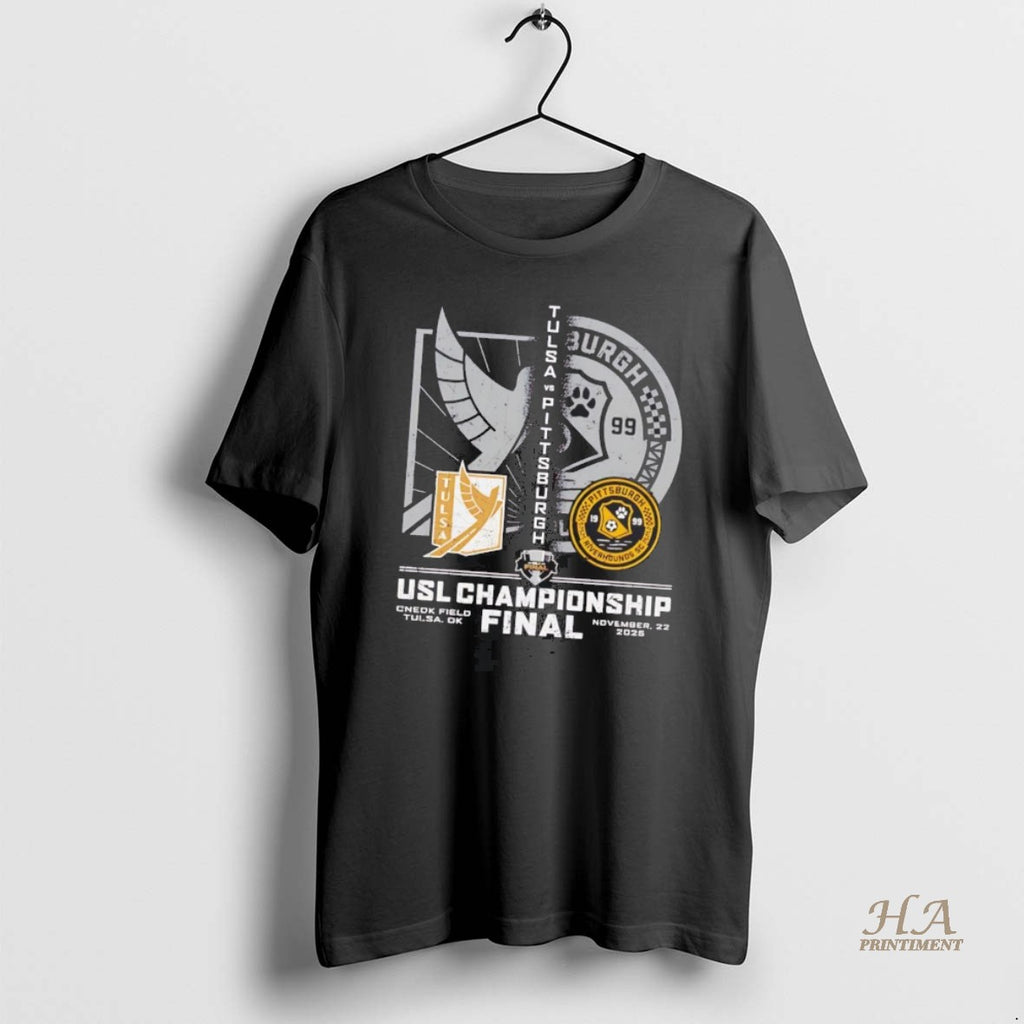 Official Fc Tulsa Vs Pittsburgh Riverhounds Sc 2025 Usl Championship Final T-Shirts, Hoodie, Sweatshirt | InkNestWear.com