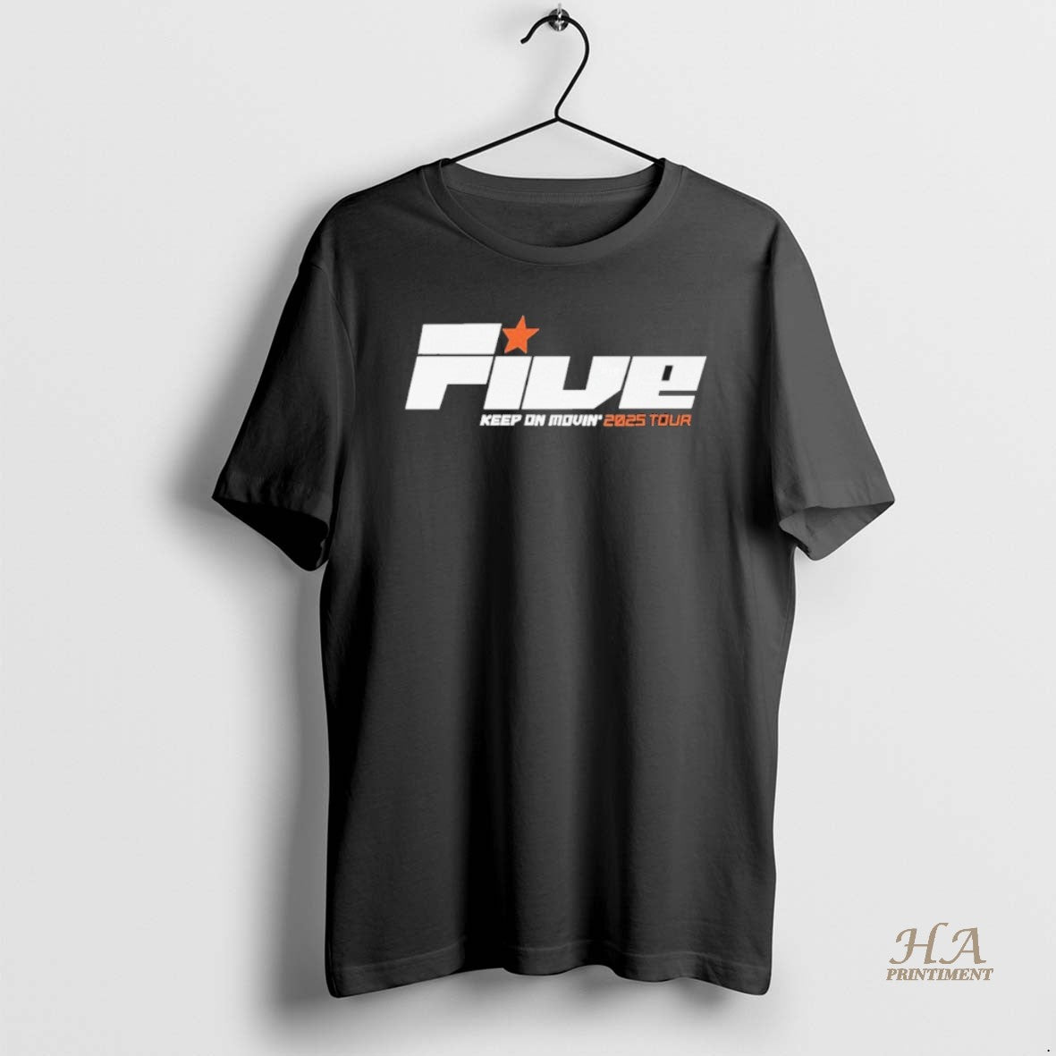 Official Five Keep On Movin Tour 2025 Premium T-Shirts, Hoodie, Sweatshirt | InkNestWear.com
