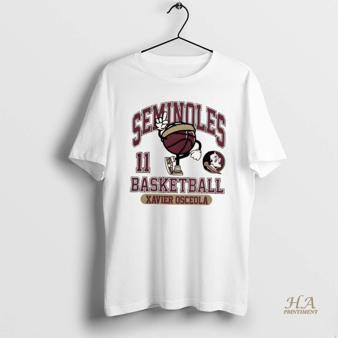 Official Fsu Seminoles Xavier Osceola 11 Basketball T-Shirts, Hoodie, Sweatshirt | InkNestWear.com