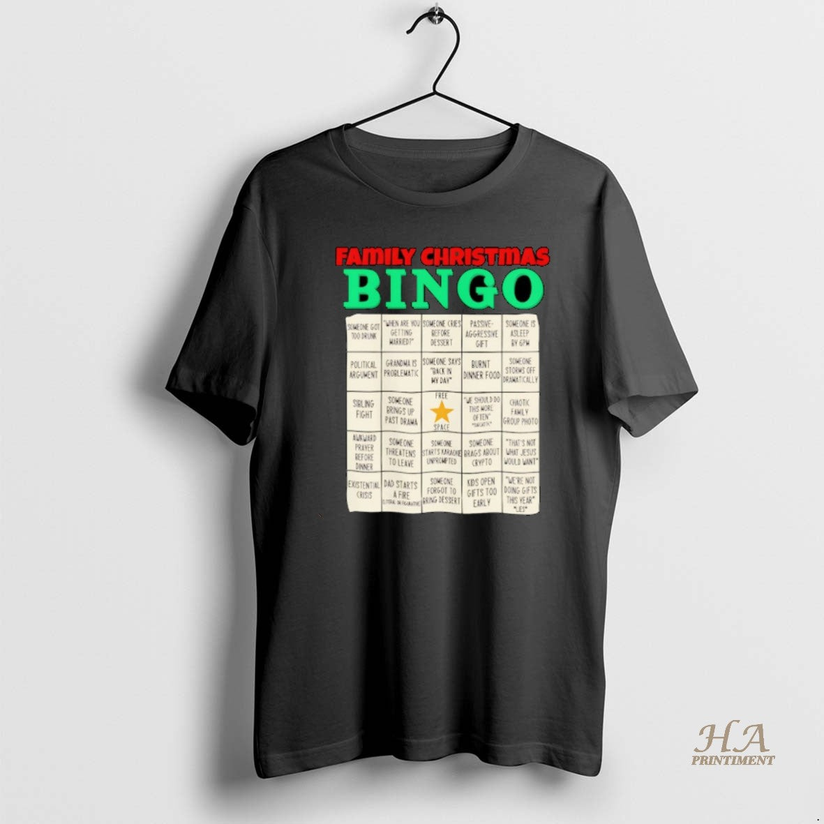 Official Family Christmas Bingo Free Space Christmas Ornaments T-Shirts, Hoodie, Sweatshirt | InkNestWear.com