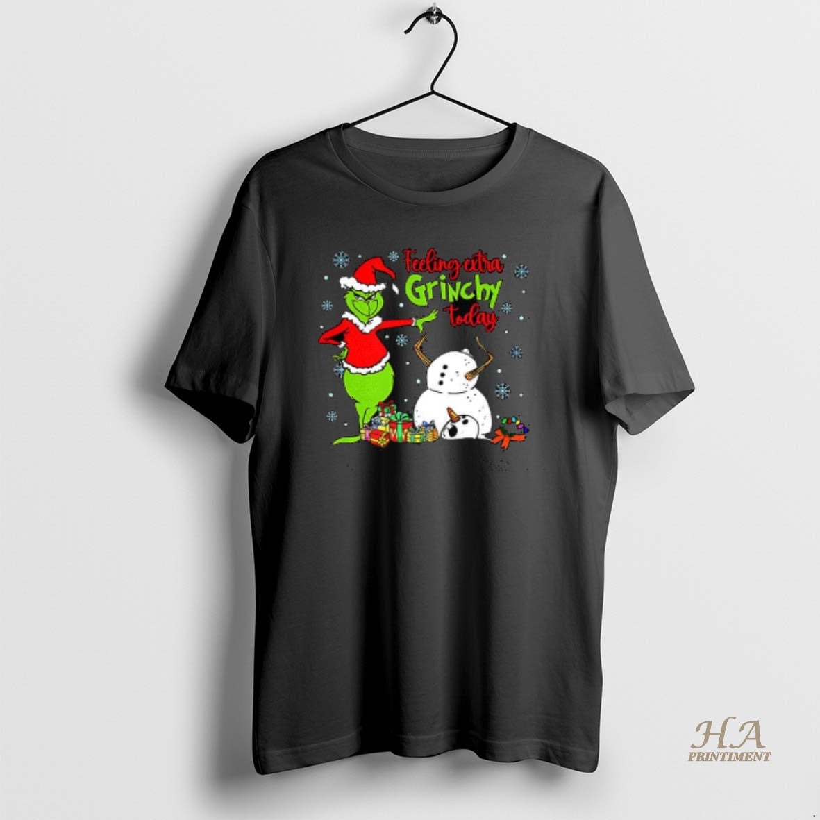 Official Feeling Extra Grinchy Today Merry Christmas T-Shirts, Hoodie, Sweatshirt | InkNestWear.com