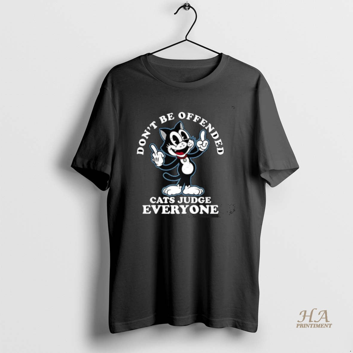 Official Felix The Cat Dont Be Offended Cats Judge Everyone Cartoon T-Shirts, Hoodie, Sweatshirt | InkNestWear.com