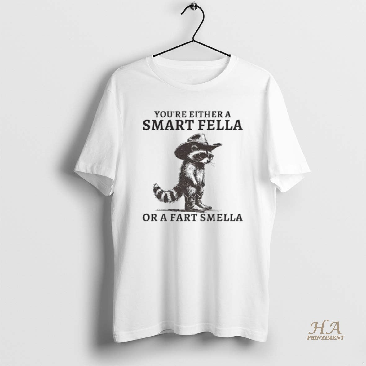 Official Fella Raccoon 90s Youre Either A Smart Fella Or A Fart Smella T-Shirts, Hoodie, Sweatshirt | InkNestWear.com