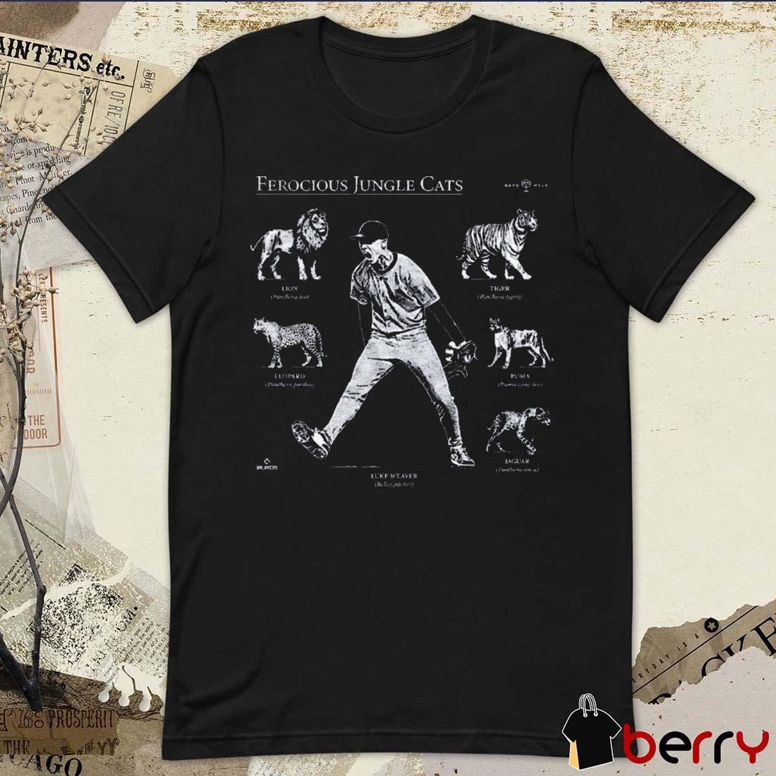 Ferocious Jungle Cats 2024 Luke Weaver Relief Pitcher New York Yankees MLB t-shirt