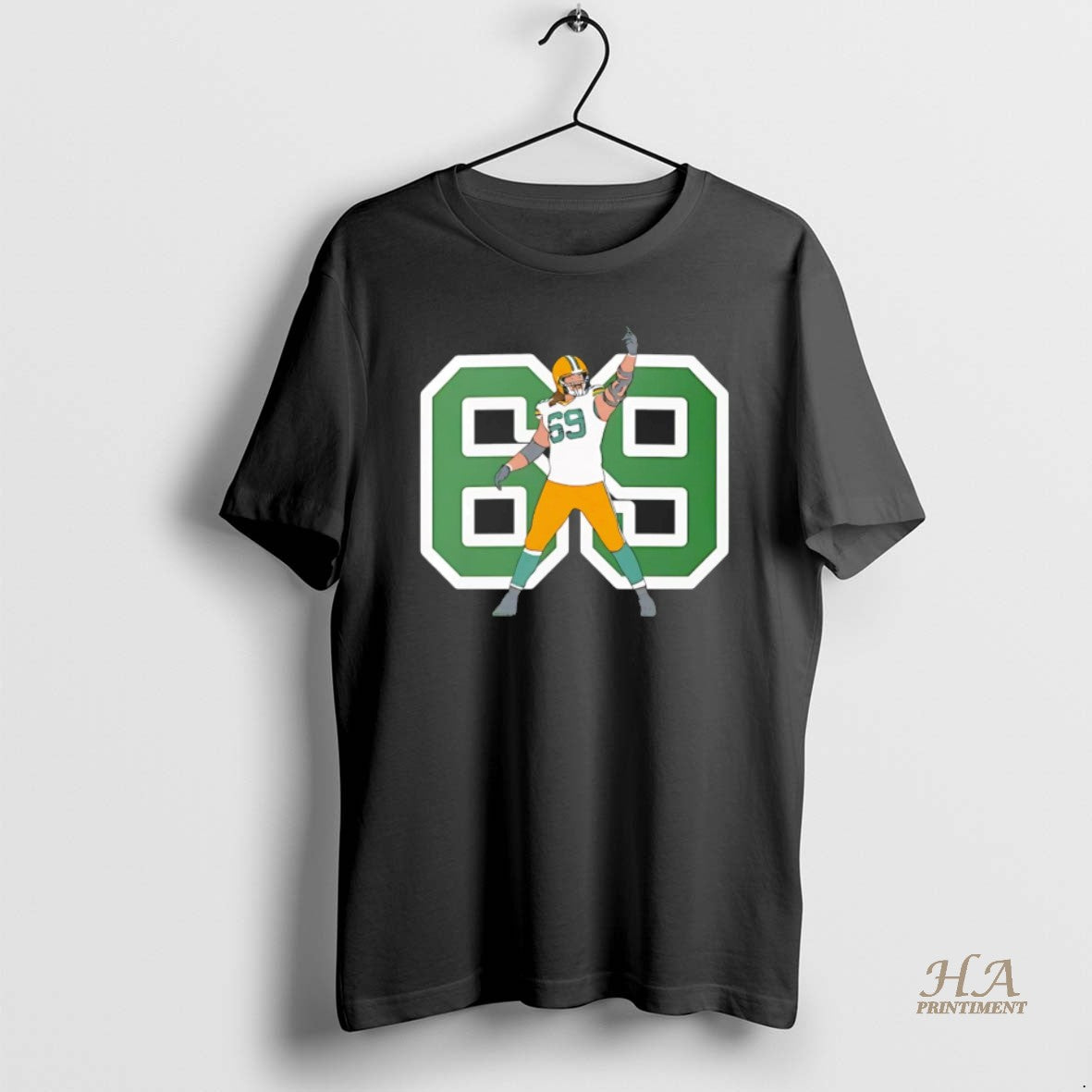 Official Finger Bakh 69 Green Bay Packers Black Ornaments T-Shirts, Hoodie, Sweatshirt | InkNestWear.com