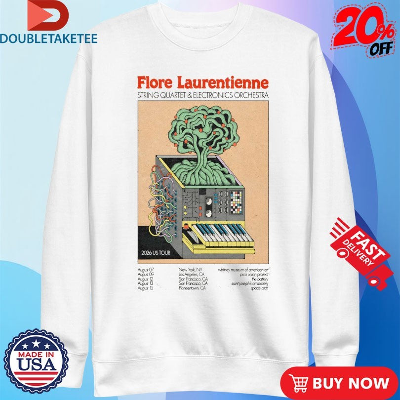 Flore Laurentienne String Quartet And Electronics Orchestra 2026 Us Tour T-shirts