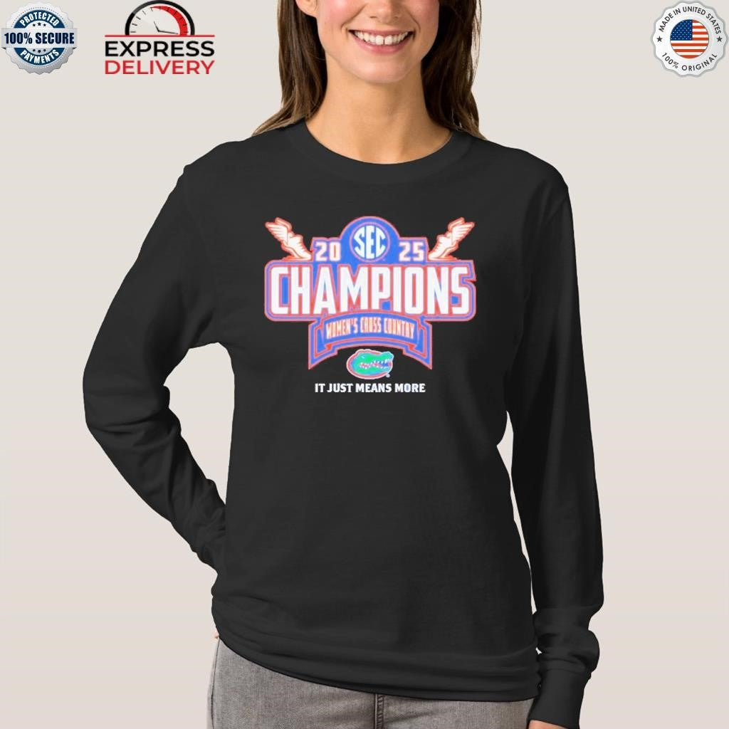 Florida Gators 2025 SEC Women’s Cross Country Conference Champions Locker Room Shirt