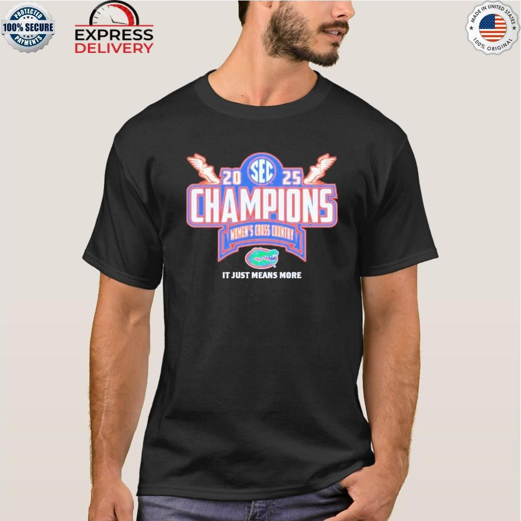 Florida Gators 2025 SEC Women’s Cross Country Conference Champions Locker Room Shirt