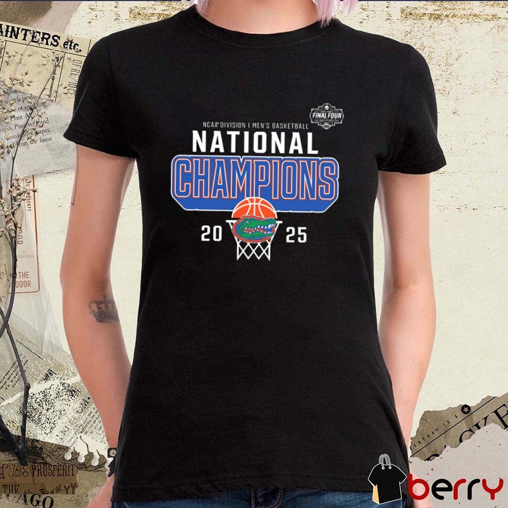 Florida Gators NCAA Division I Men’s Basketball National Champions Core Final Four Win Houston Cougars 2025 t-shirt