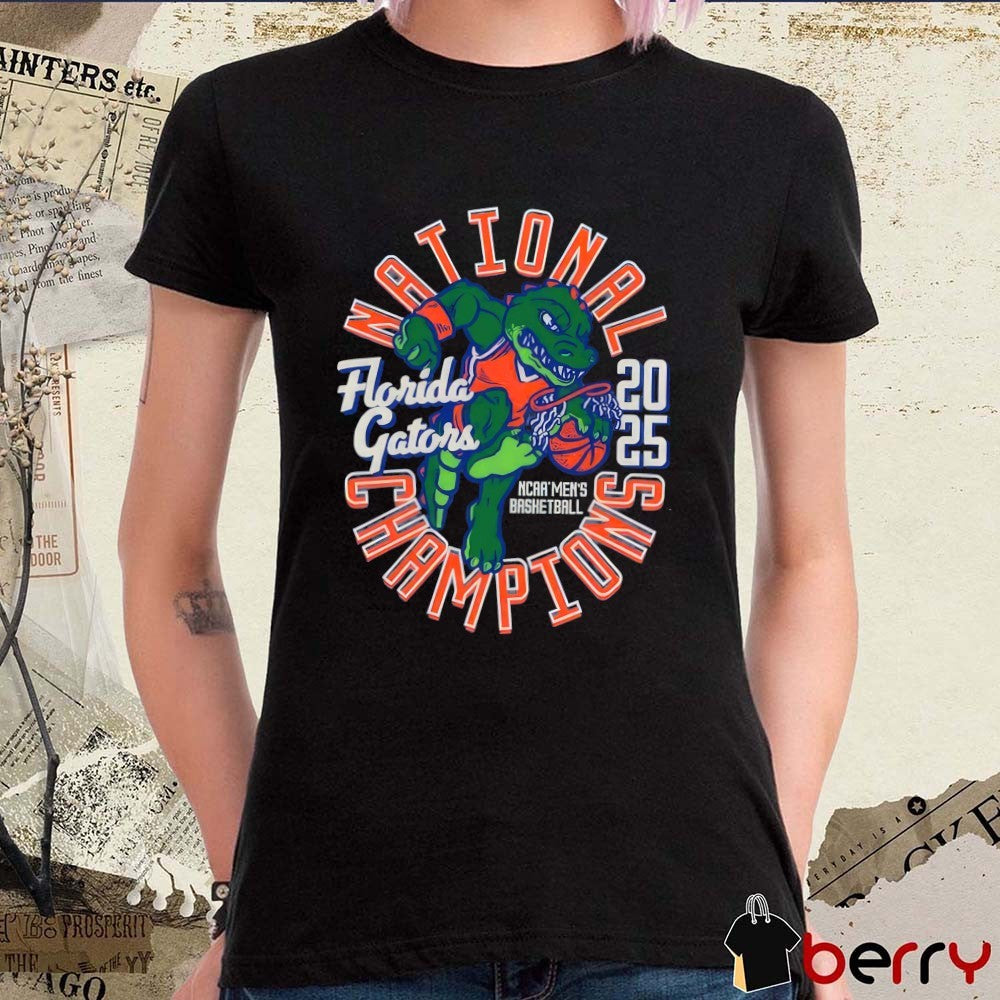 Florida Gators NCAA Men’s Basketball National Champions Comfort Colors Mascot 2025 Graphic t-shirt
