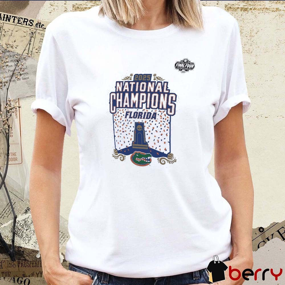 Florida Gators NCAA Men’s Basketball National Champions Final Four 2025 Win Houston Cougars t-shirt