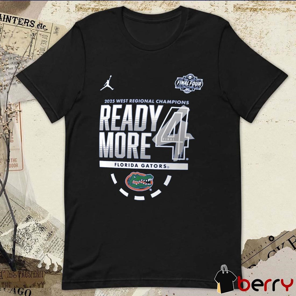 Florida Gators West Regional Champions NCAA Men’s Basketball Tournament March Madness Final Four 2025 Logo t-shirt