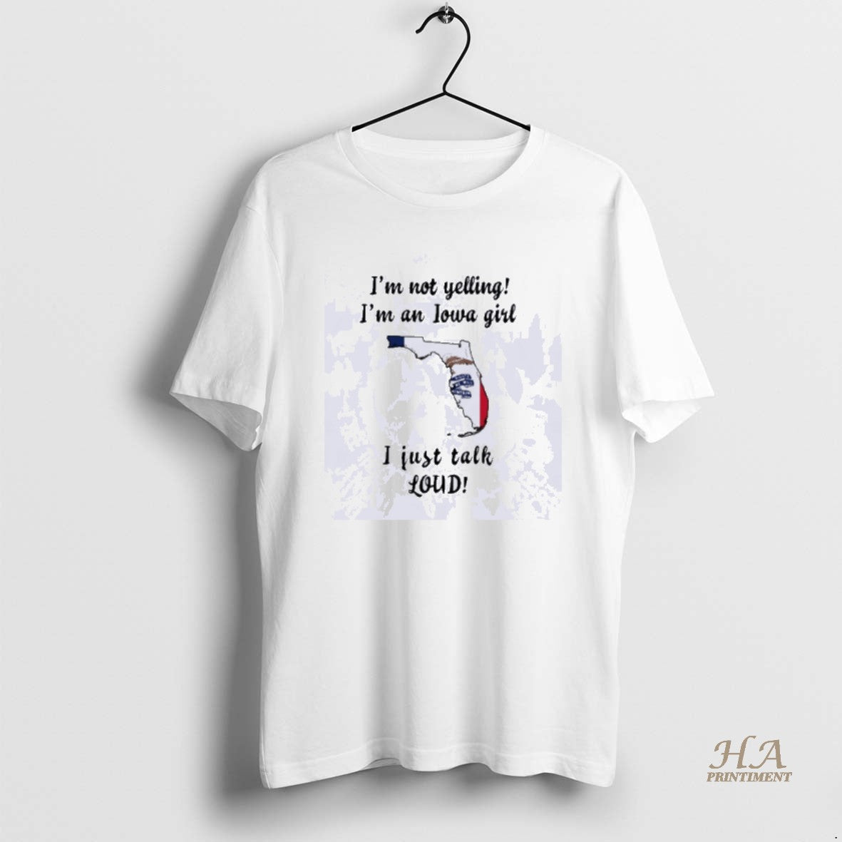 Official Florida Map Im Not Yelling Im An Iowa Girl I Just Talk Loud T-Shirts, Hoodie, Sweatshirt | InkNestWear.com