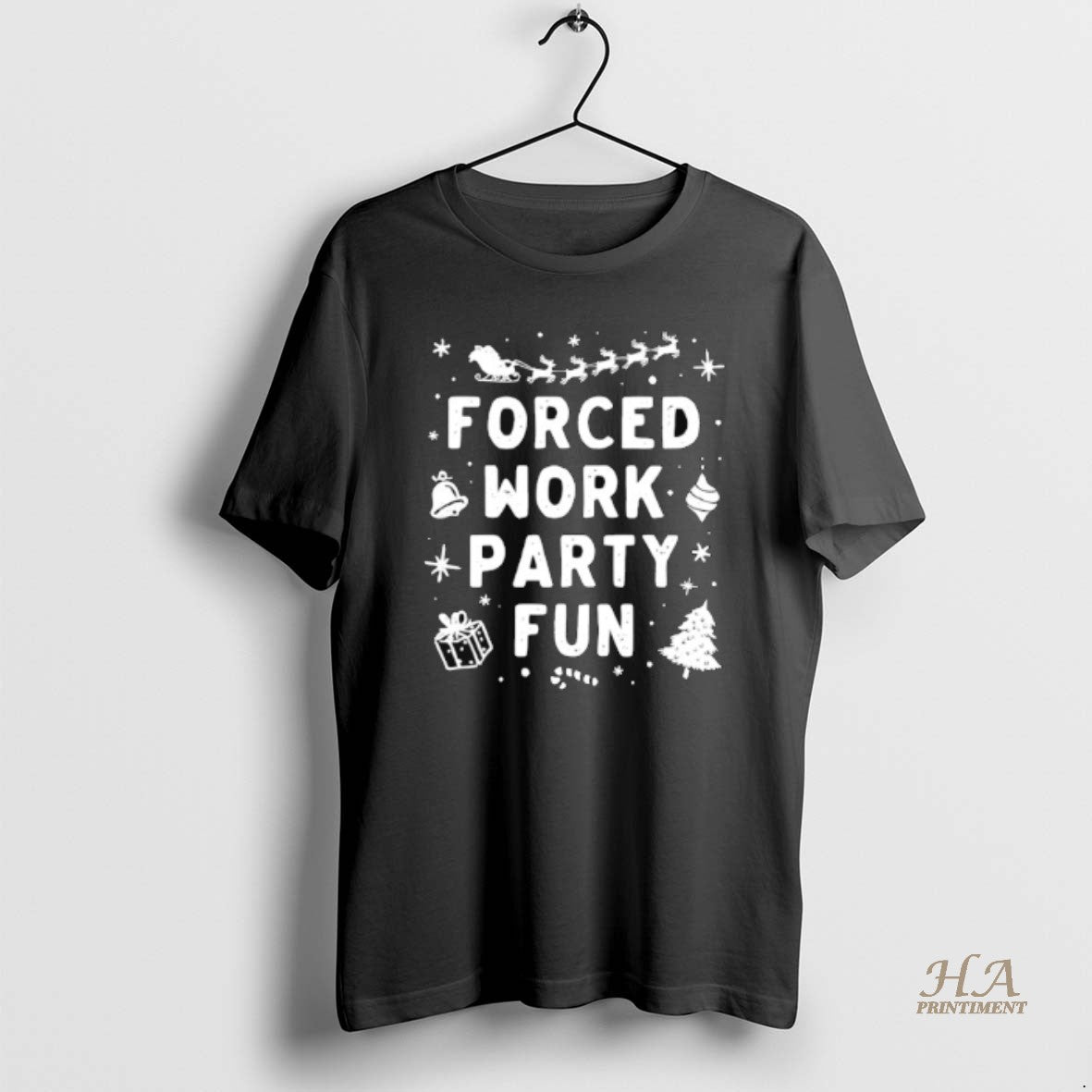 Official Forced Work Party Fun Christmas T-Shirts, Hoodie, Sweatshirt | InkNestWear.com