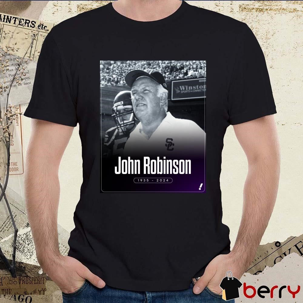 Former USC football coach John Robinson has passed away at the age of 89 1935-2024 t-shirt