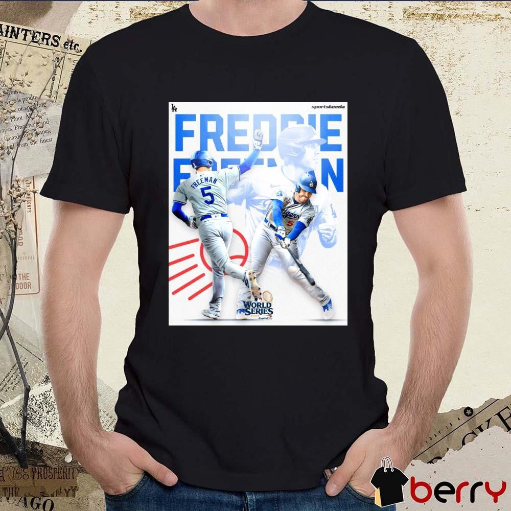 Freddie Freeman has tied the World Series record MLB World Series 2024 Poster t-shirt