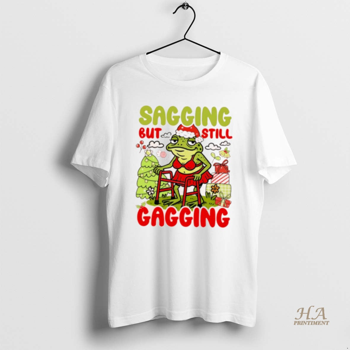Official Frog Sagging But Still Gagging Christmas Xmas Gift T-Shirts, Hoodie, Sweatshirt | InkNestWear.com