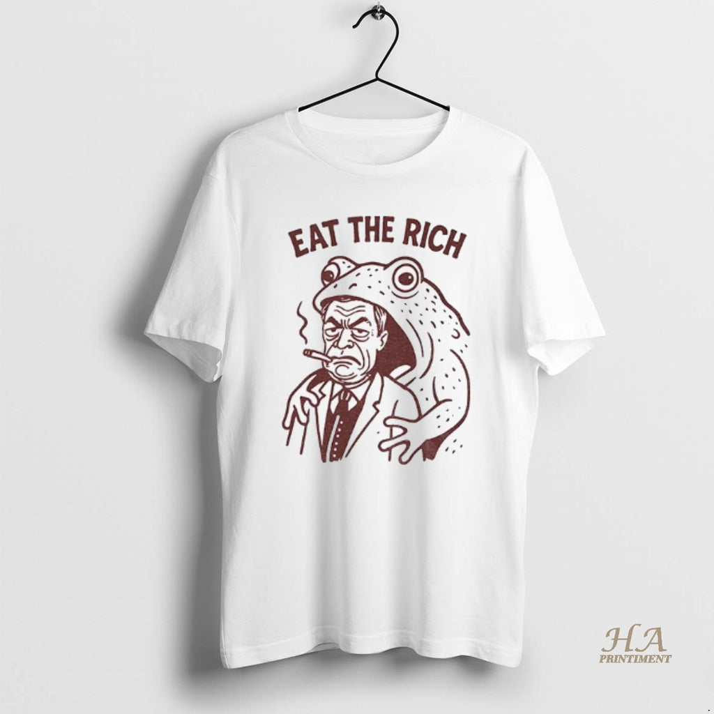 Official Frog Eat The Rich Meme T-Shirts, Hoodie, Sweatshirt | InkNestWear.com
