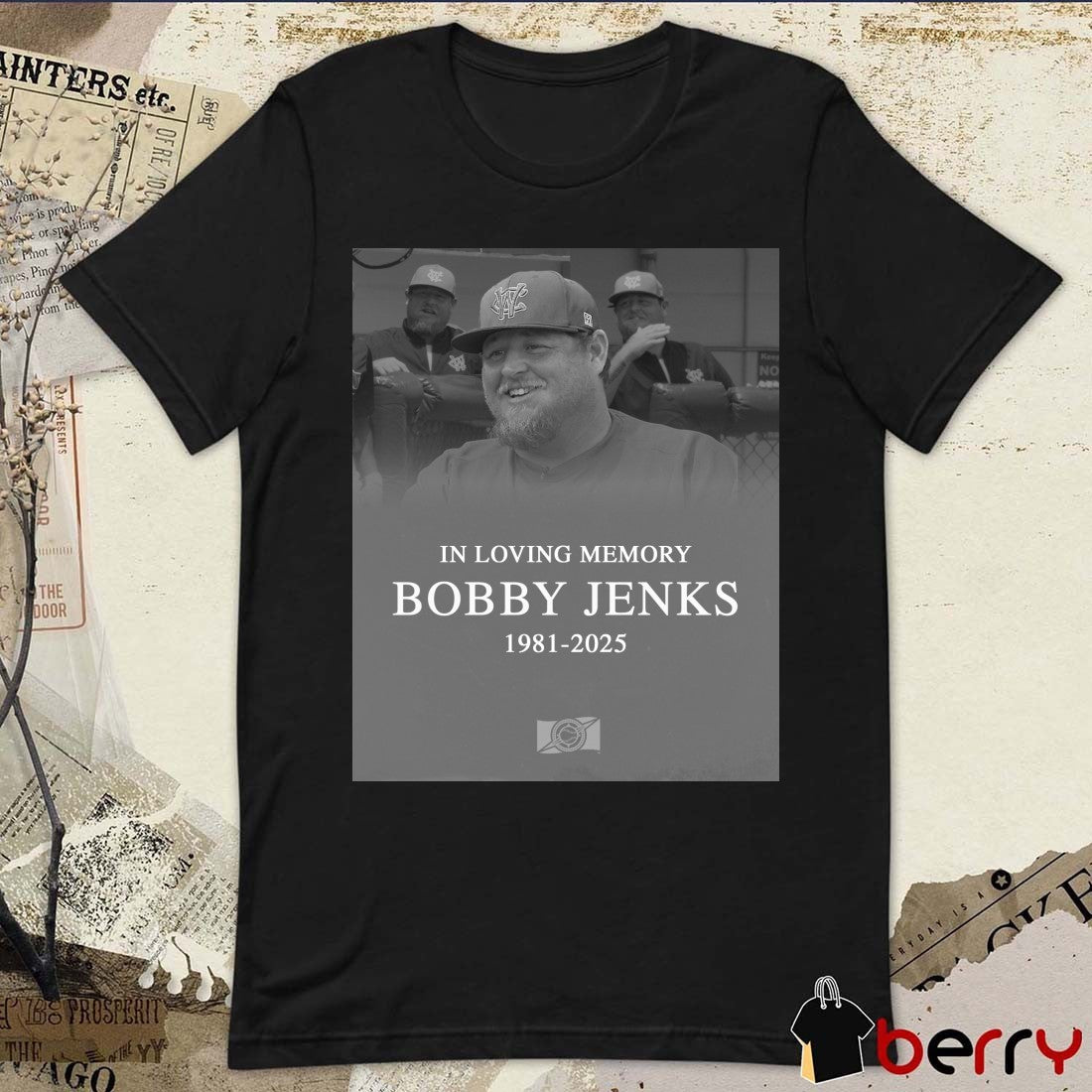 Frontier League In Loving Memory Manager Bobby Jenks 1981- 2025 Poster t-shirt
