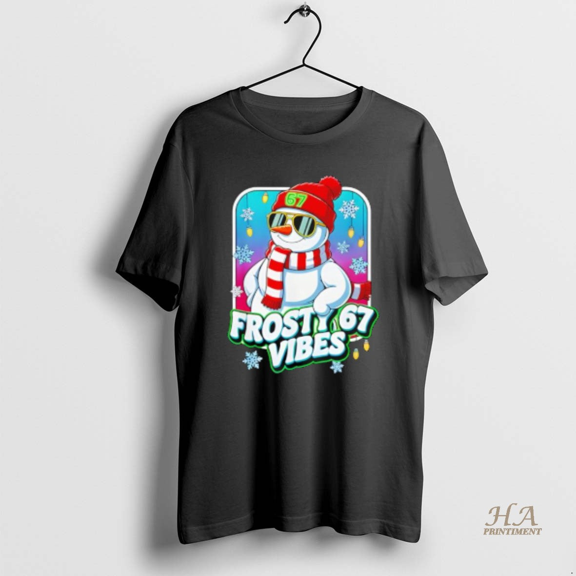 Official Frosty Vibes 67 Snowman Christmas T-Shirts, Hoodie, Sweatshirt | InkNestWear.com