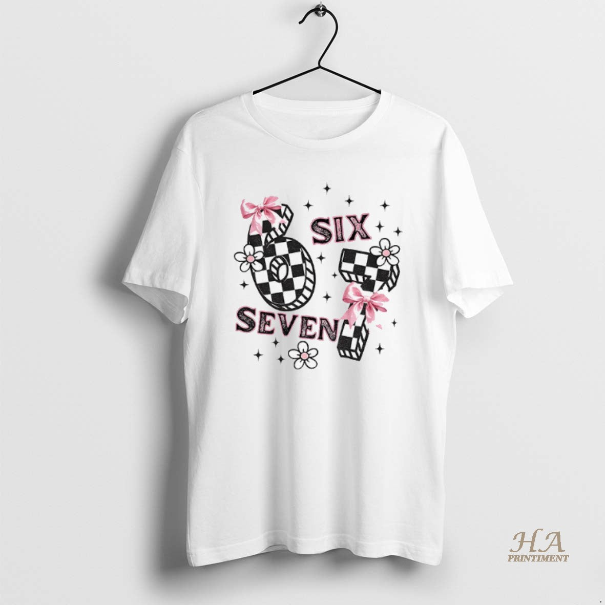 Official Funny 6 7 Meme Six Seven Girly Coquette T-Shirts, Hoodie, Sweatshirt | InkNestWear.com