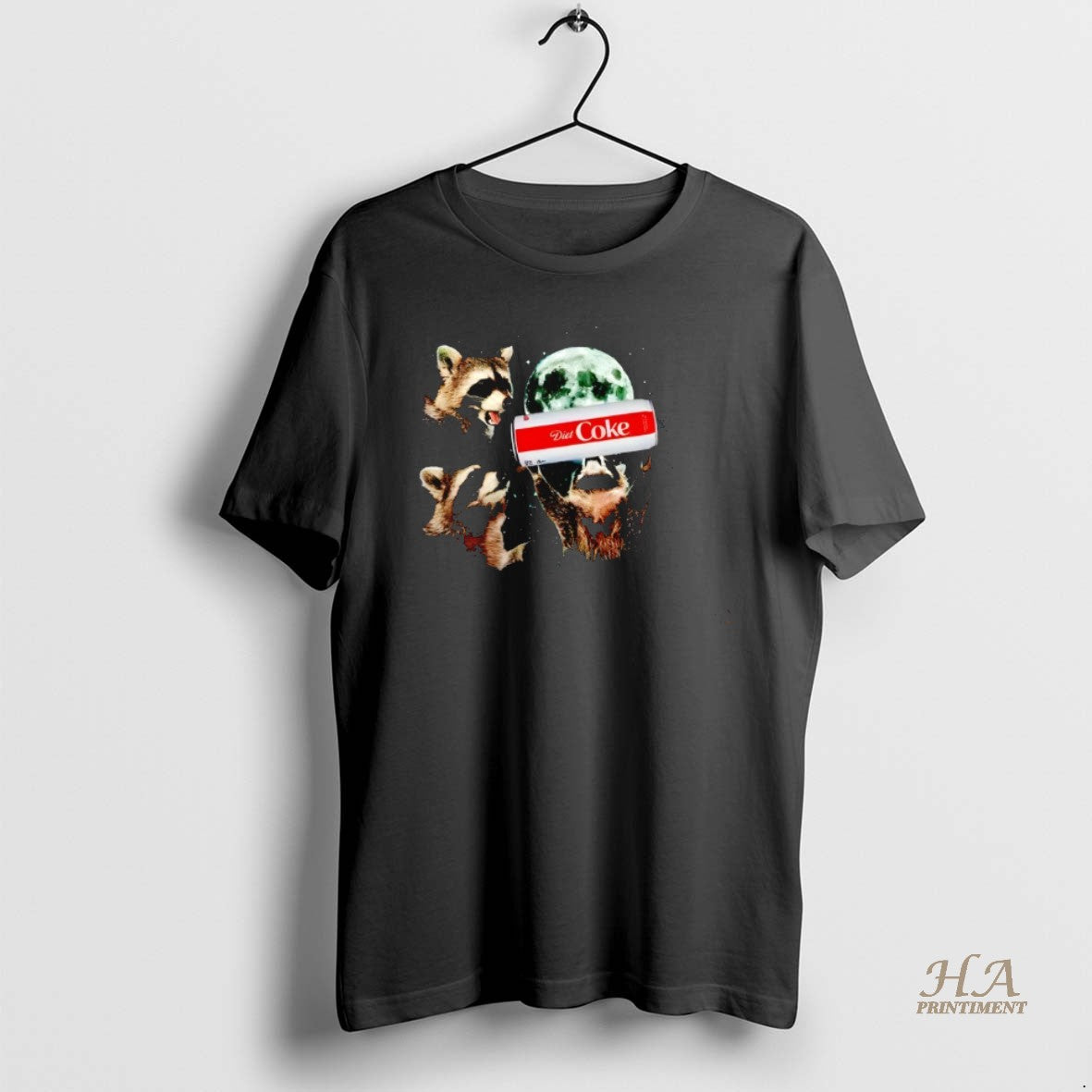 Official Funny Raccoon Diet Coke Moon T-Shirts, Hoodie, Sweatshirt | InkNestWear.com