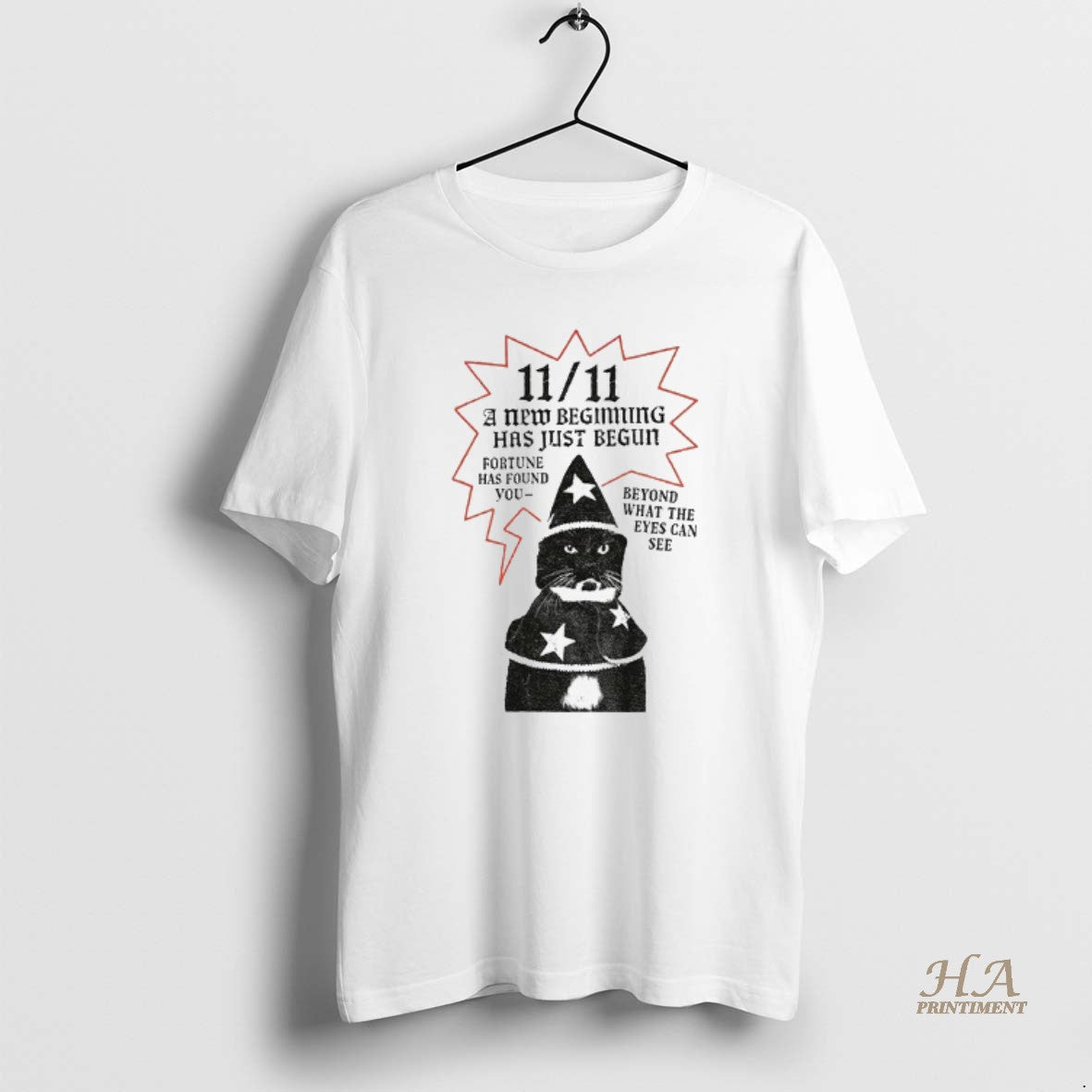 Official Funny Cat 11 11 A New Beginning Has Just Begun Fortune Has Found You T-Shirts, Hoodie, Sweatshirt | InkNestWear.com