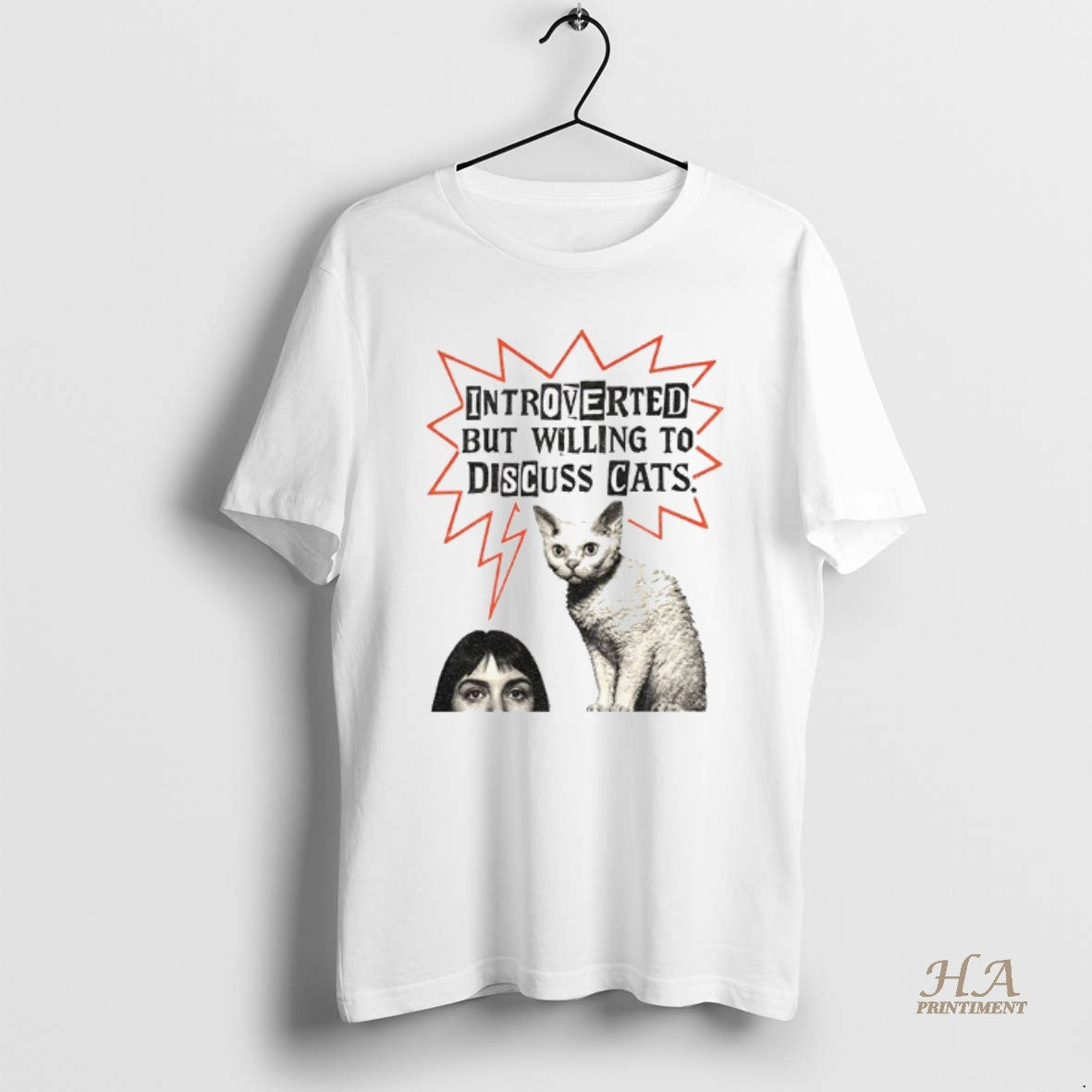 Official Funny Cat Introverted But Willing To Discuss Cats Vintage T-Shirts, Hoodie, Sweatshirt | InkNestWear.com