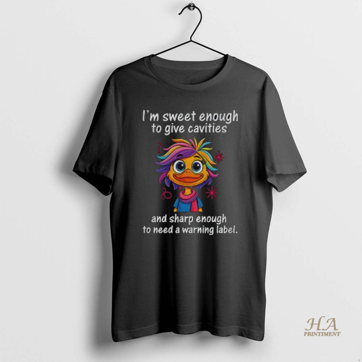 Official Funny Duck Im Sweet Enough To Give Cavities And Sharp Enough To Need T-Shirts, Hoodie, Sweatshirt | InkNestWear.com