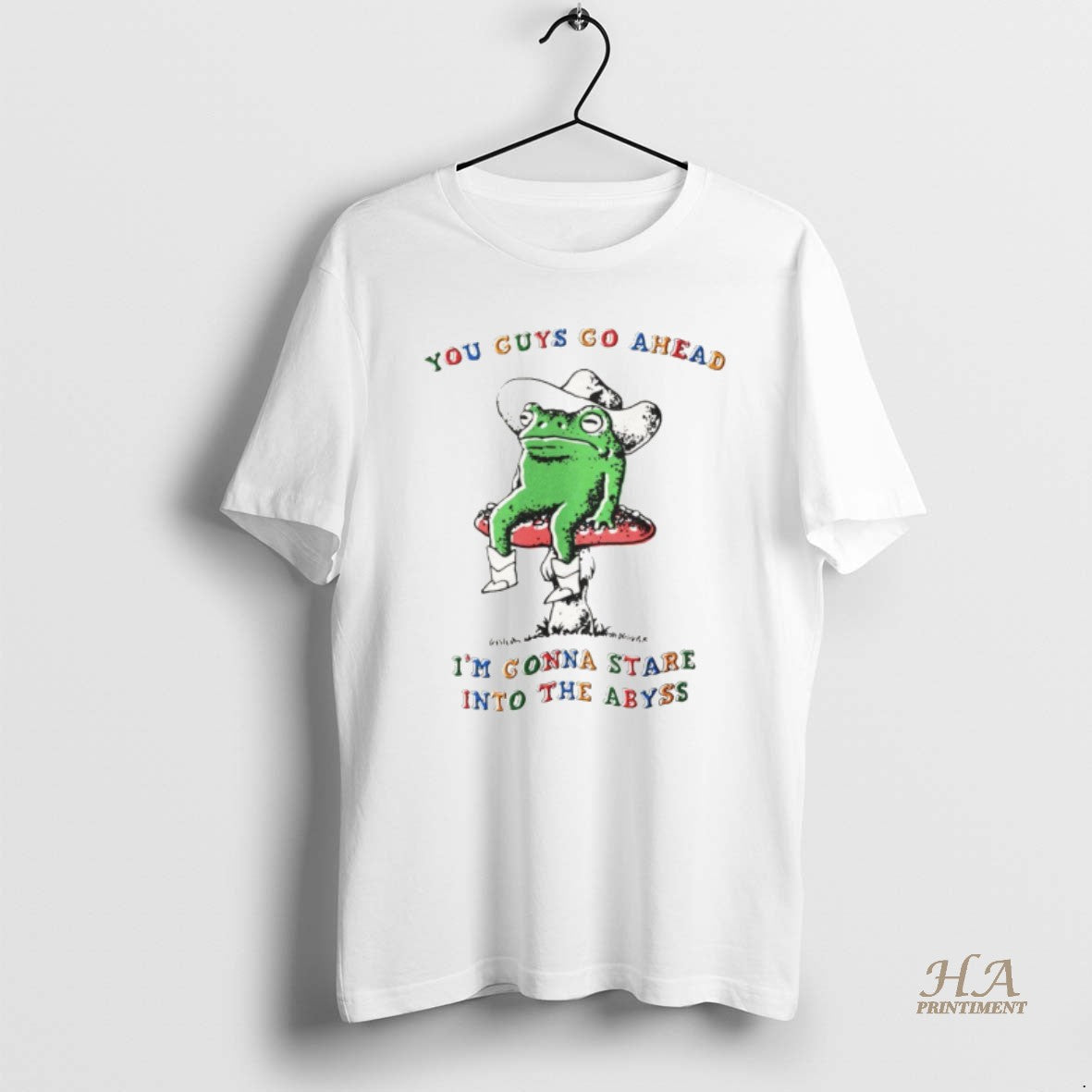 Official Funny Frog You Guys Go Ahead Im Gonna Stare Into The Abyss T-Shirts, Hoodie, Sweatshirt | InkNestWear.com