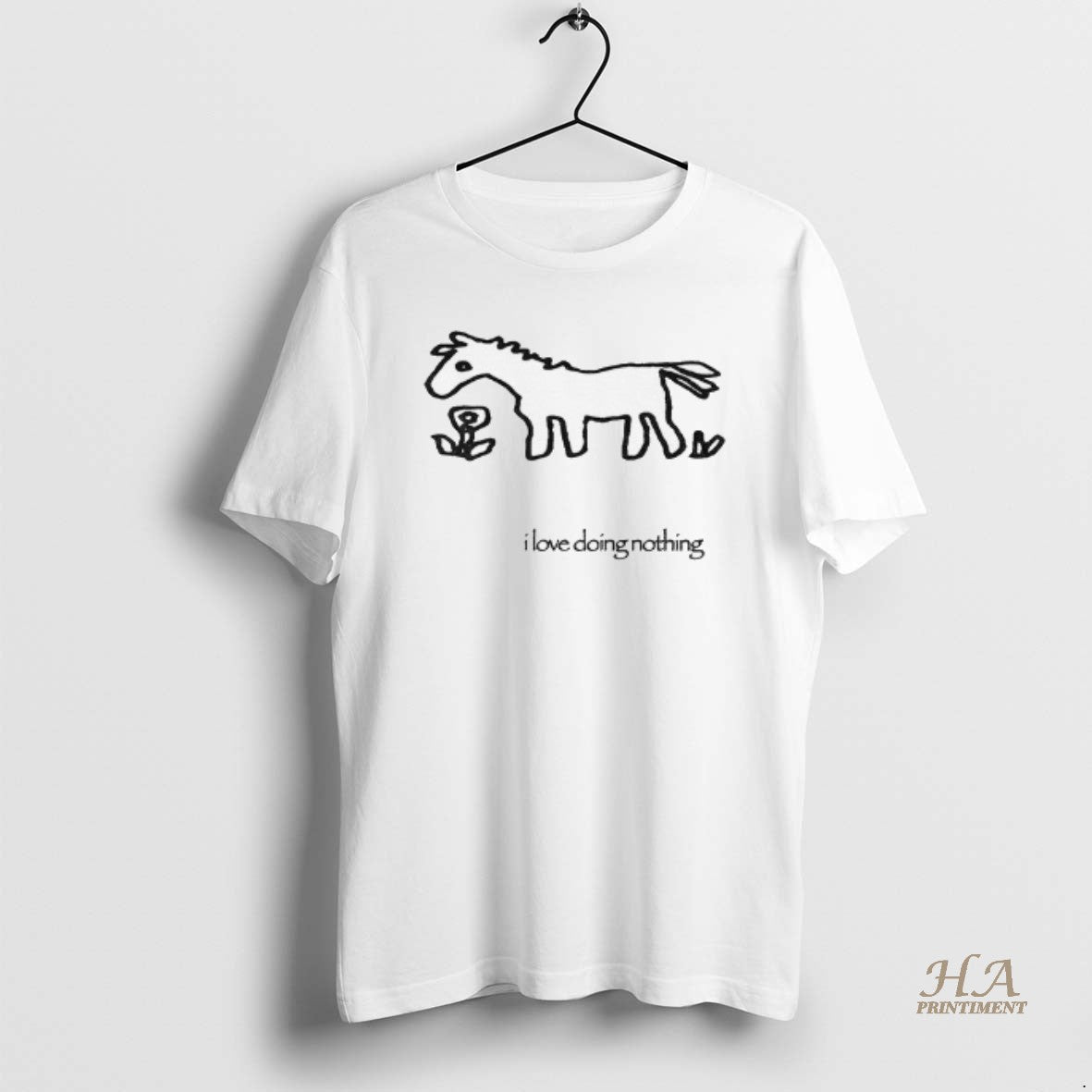 Official Funny Horse Art I Love Doing Nothing Meme T-Shirts, Hoodie, Sweatshirt | InkNestWear.com