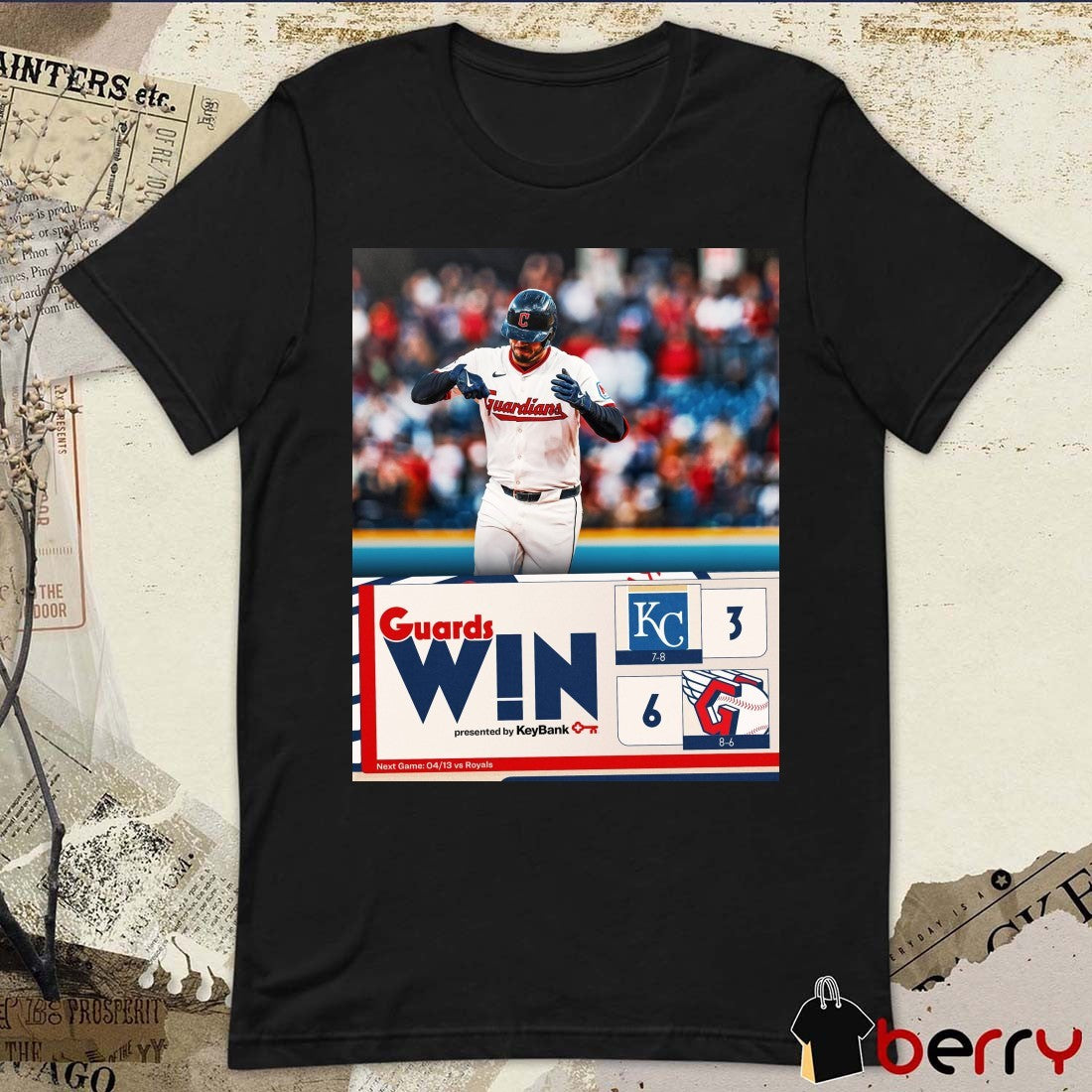 Gabriel Arias Cleveland Guardians Win Kansas City Royals Final Score 6 – 3 Poster t-shirt