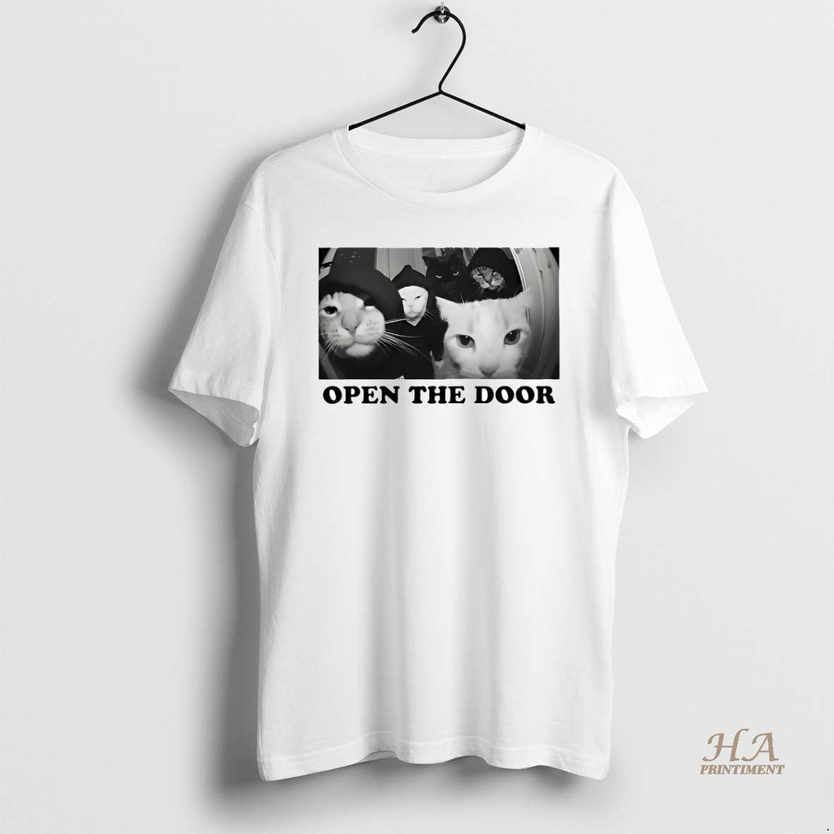 Official Gangster Cat Open The Door T-Shirts, Hoodie, Sweatshirt | InkNestWear.com