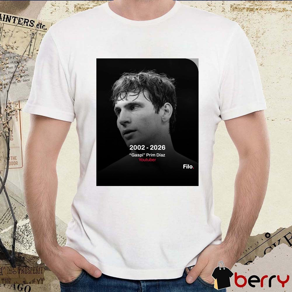 Gaspi Prim Díaz Youtuber 2002 – 2026 Filo Poster t-shirt