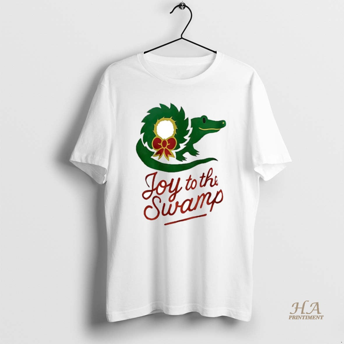 Official Gator Wreath Joy To The Swamp Christmas T-Shirts, Hoodie, Sweatshirt | InkNestWear.com