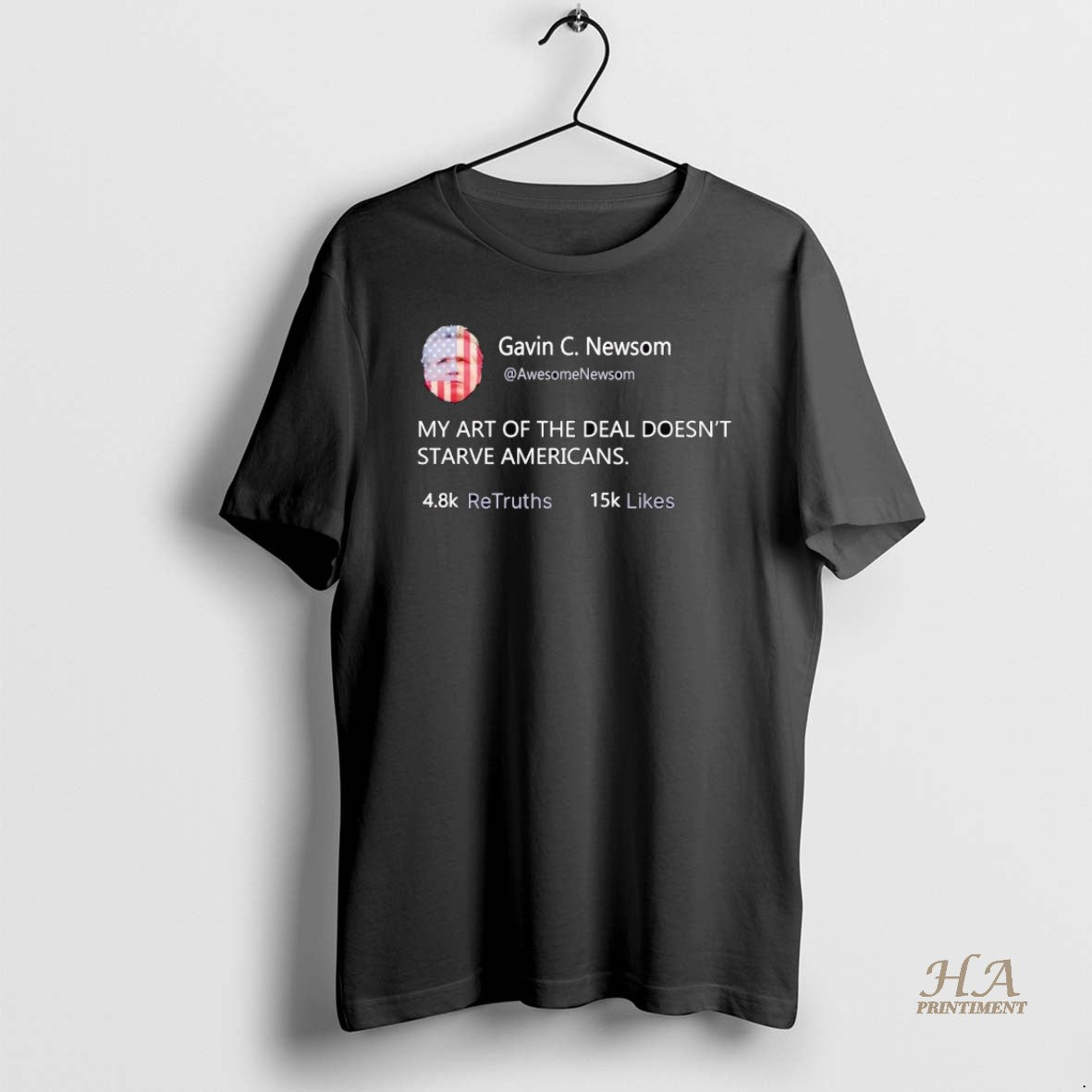 Official Gavin Newsom Tweet My Art Of The Deal Doesnt Starve Americans T-Shirts, Hoodie, Sweatshirt | InkNestWear.com
