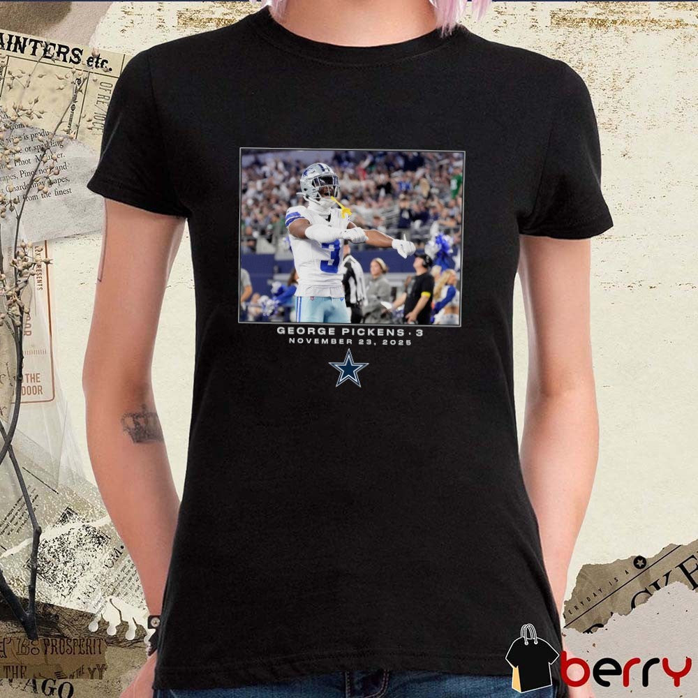 George Pickens Dallas Cowboys NFL Flash Features Week 12 November 23 2025 t-shirt