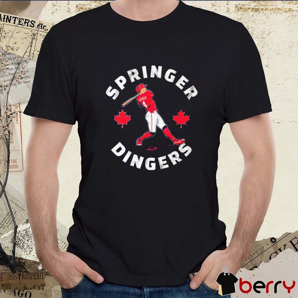 George Springer Canada Day Dingers Toronto Blue Jays MLB 2025 t-shirt