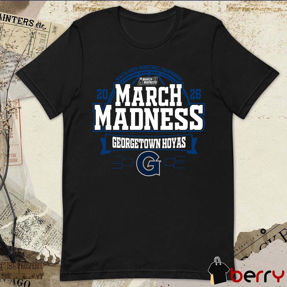 Georgetown Hoyas 2026 NCAA DI Men’s Basketball Championship March Madness t-shirt