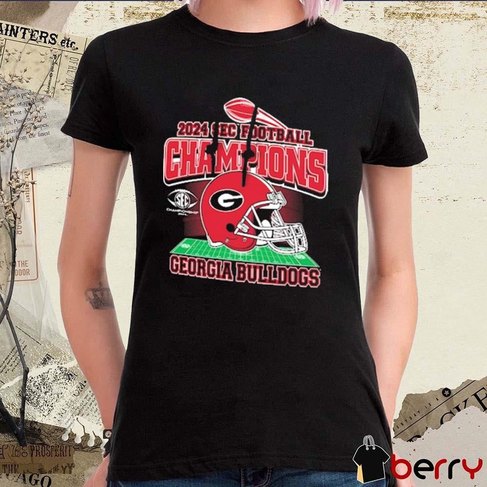 Georgia Bulldogs 2024 SEC Football Conference Champions Helmet t-shirt