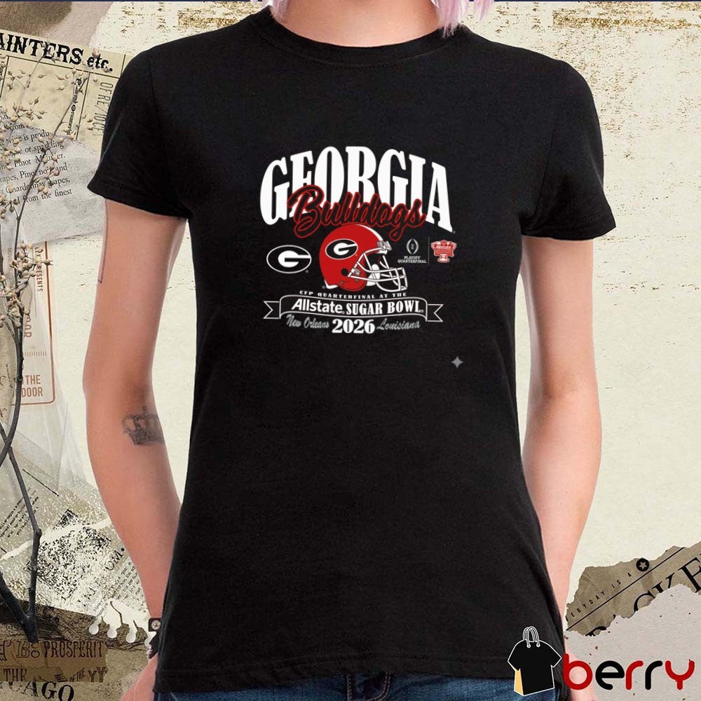 Georgia Bulldogs CFP Quarterfinal At The 2026 Allstate Sugar Bowl New Orleans Louisiana Helmet t-shirt